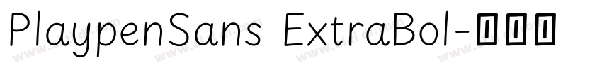 PlaypenSans ExtraBol字体转换 PlaypenSans ExtraBol字体转换